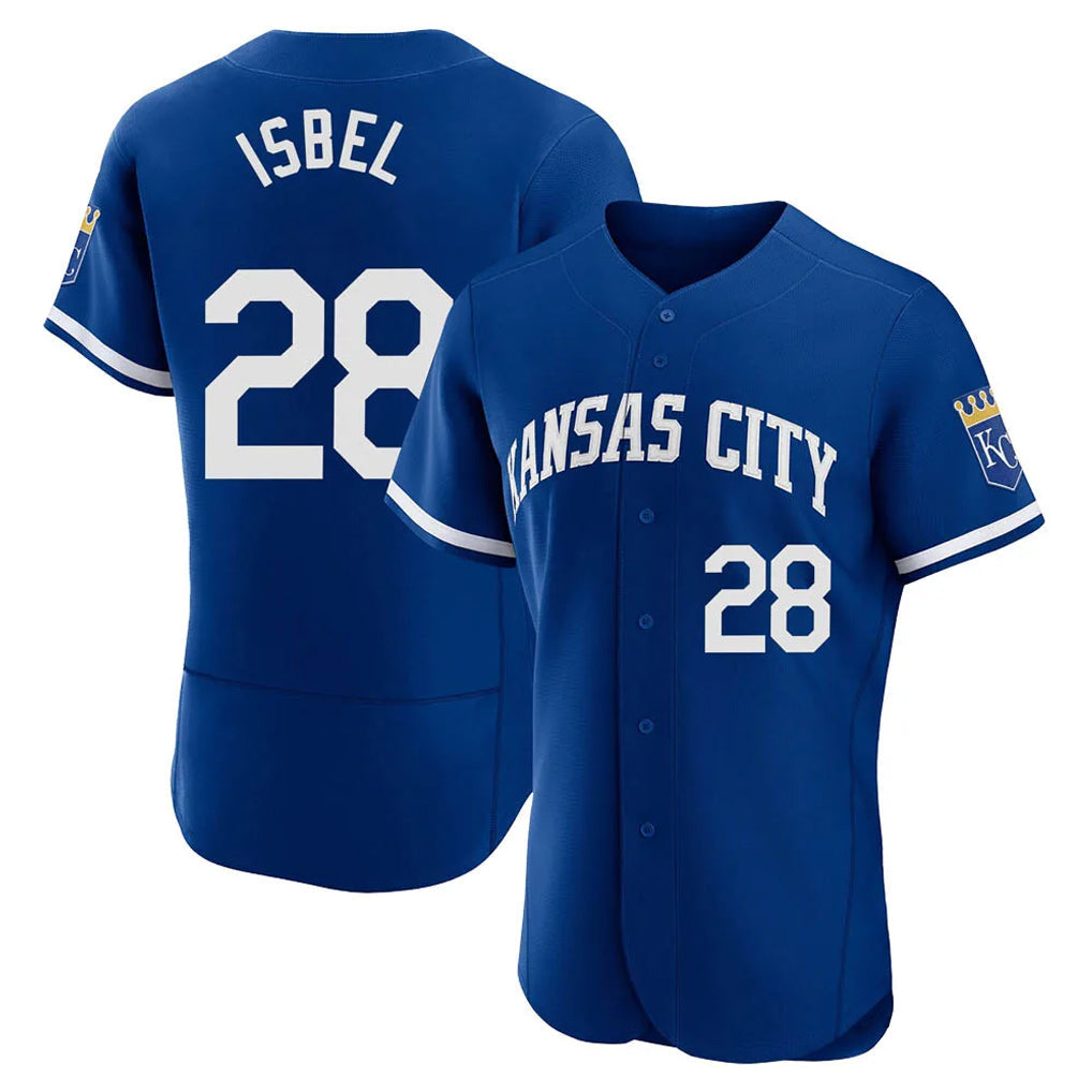 MATTH KC.Royals #28 Kyle Isbel Player Royal City Connect Limited Elite Home Game Stitched Jerseys