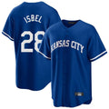MATTH KC.Royals #28 Kyle Isbel Player Royal Game Home Stitched Jerseys