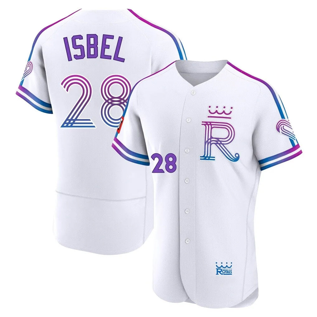 MATTH KC.Royals #28 Kyle Isbel Player White 2026 City Connect Limited Elite Home Stitched Jerseys