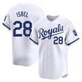 MATTH KC.Royals #28 Kyle Isbel Player White Alt Limited Home Stitched Jerseys