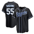 MATTH KC.Royals #55 Cole Ragans Player Black Carbon Fashion Home Game Stitched Jerseys