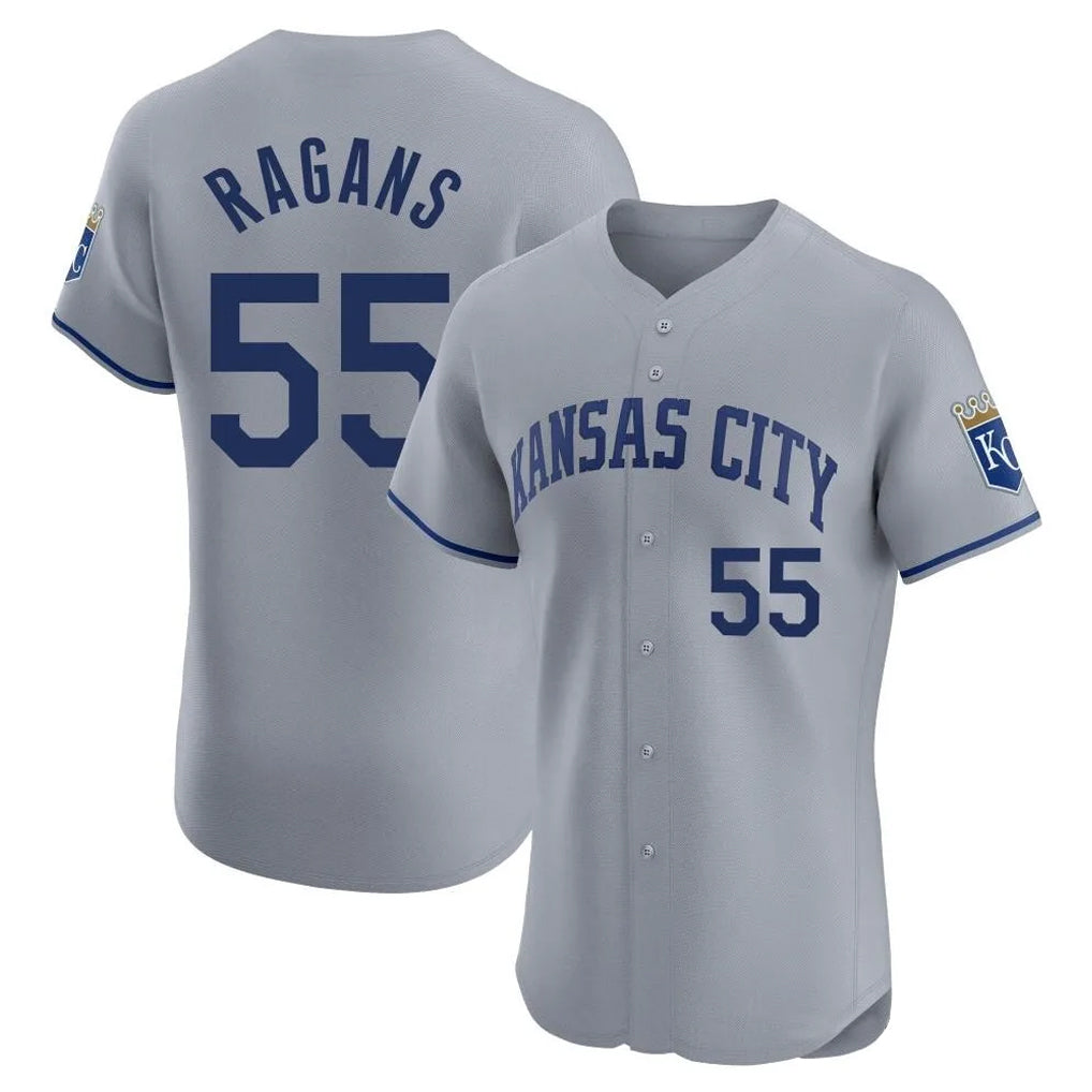 MATTH KC.Royals #55 Cole Ragans Player Gray Limited Elite Home Stitched Jerseys