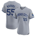 MATTH KC.Royals #55 Cole Ragans Player Gray Limited Elite Home Stitched Jerseys