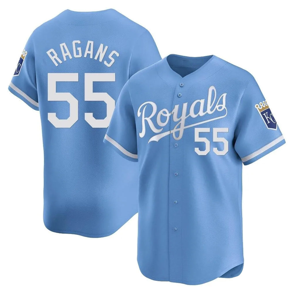 MATTH KC.Royals #55 Cole Ragans Player Light Blue Alt Limited Home Stitched Jerseys