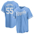 MATTH KC.Royals #55 Cole Ragans Player Light Blue Home Game Stitched Jerseys