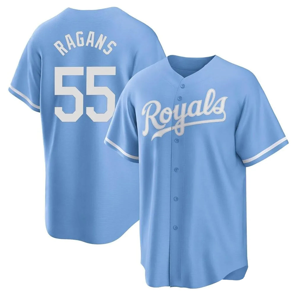 MATTH KC.Royals #55 Cole Ragans Player Light Blue Home Game Stitched Jerseys