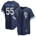MATTH KC.Royals #55 Cole Ragans Player Navy City Connect Home Game Stitched Jerseys