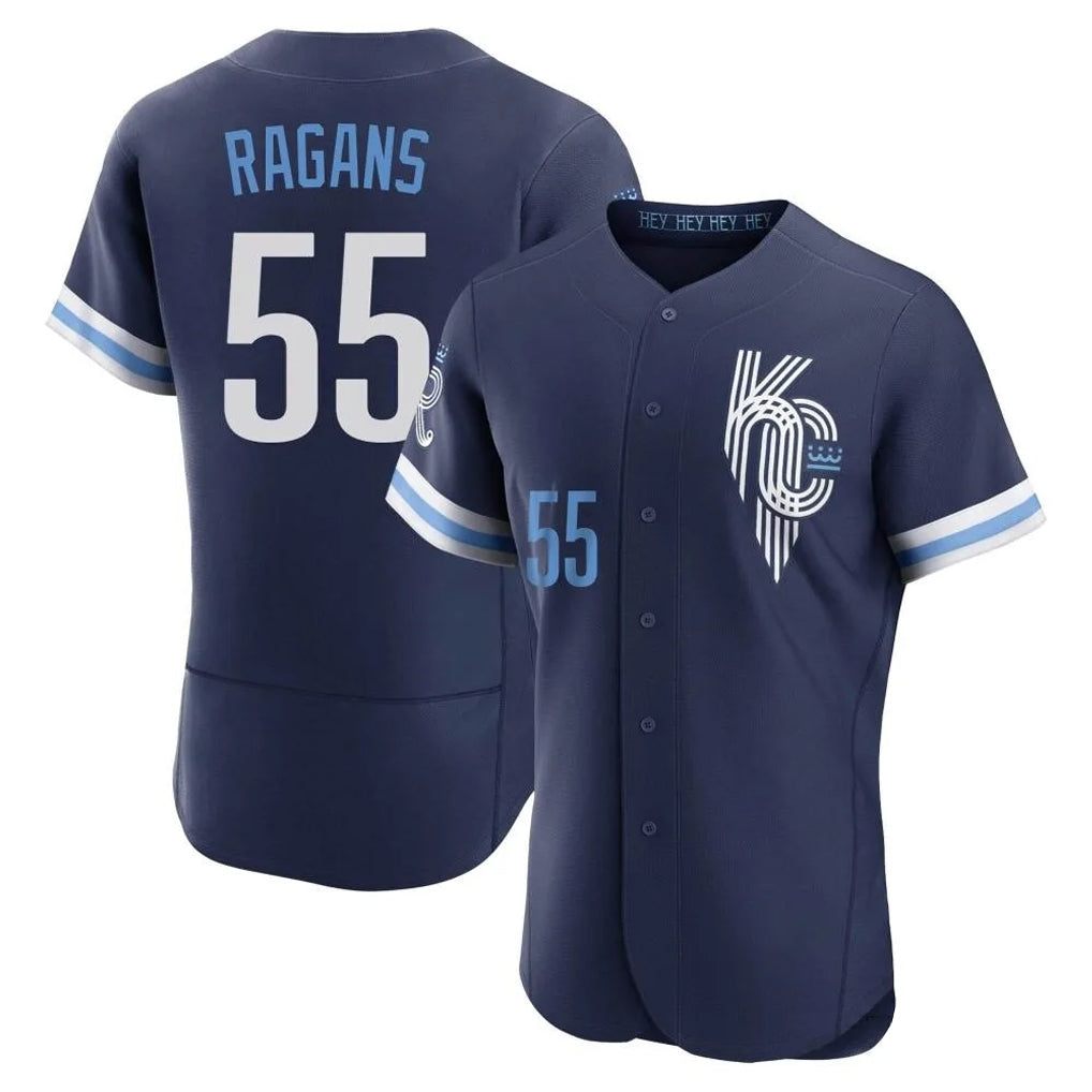 MATTH KC.Royals #55 Cole Ragans Player Navy City Connect Limited Elite Home Stitched Jerseys