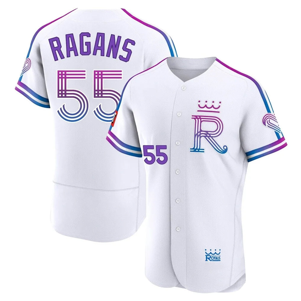 MATTH KC.Royals #55 Cole Ragans Player White 2026 City Connect Limited Elite Home Stitched Jerseys
