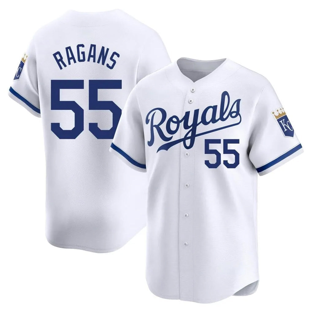 MATTH KC.Royals #55 Cole Ragans Player White Alt Limited Home Stitched Jerseys