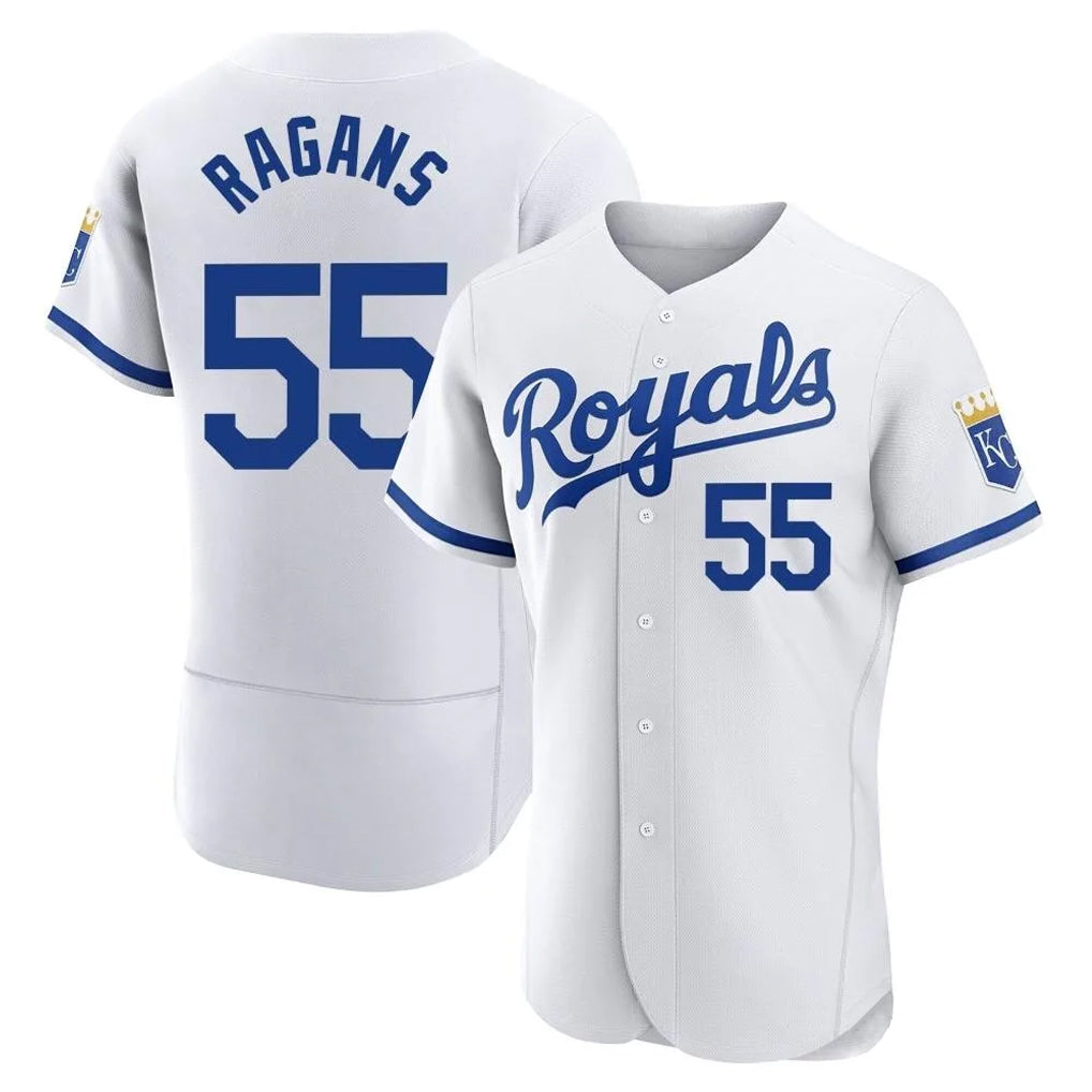 MATTH KC.Royals #55 Cole Ragans Player White Limited Elite Home Game Stitched Jerseys