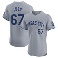 MATTH KC.Royals #67 Seth Lugo Player Gray Limited Elite Home Stitched Jerseys