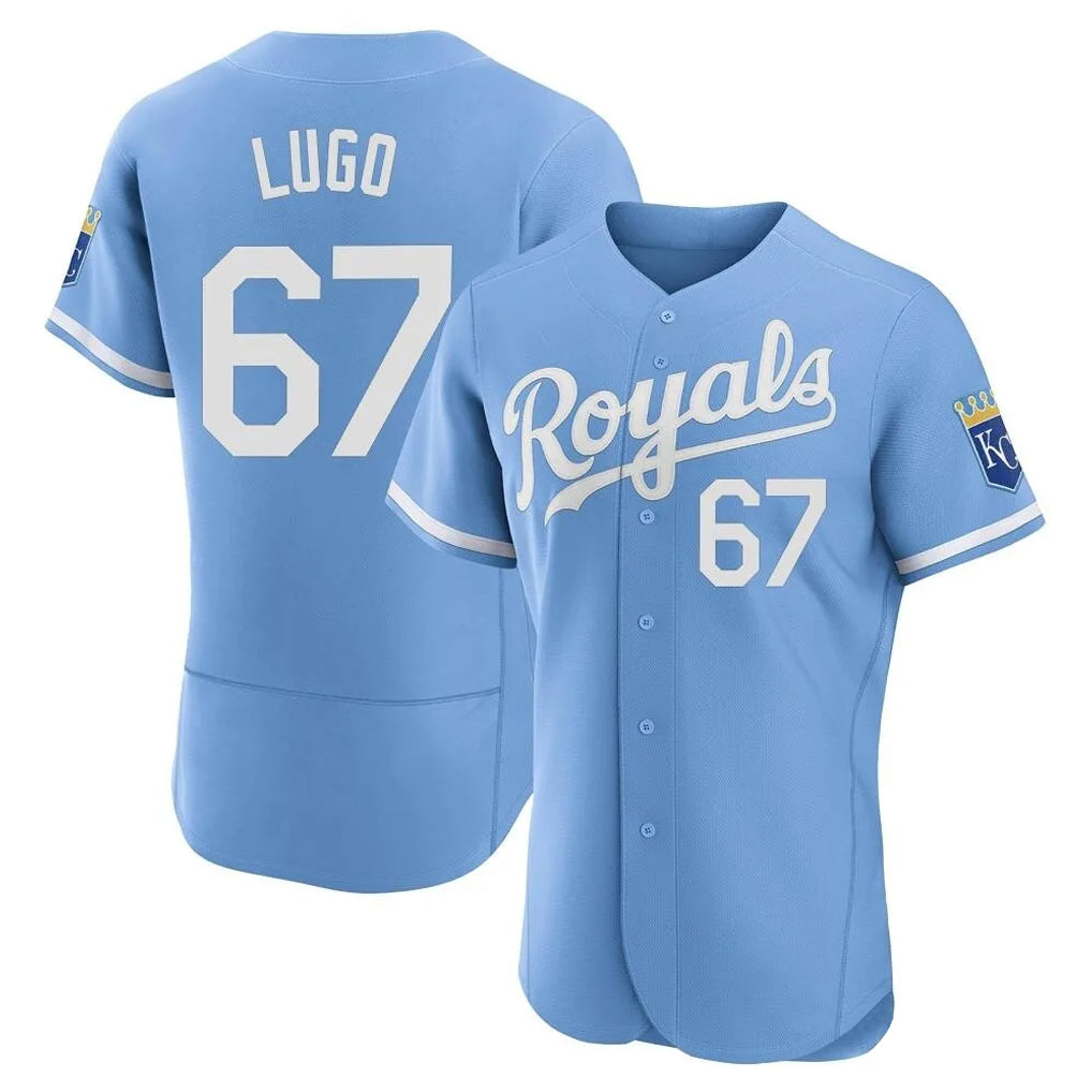 MATTH KC.Royals #67 Seth Lugo Player Light Blue Alt Limited Elite Home Stitched Jerseys