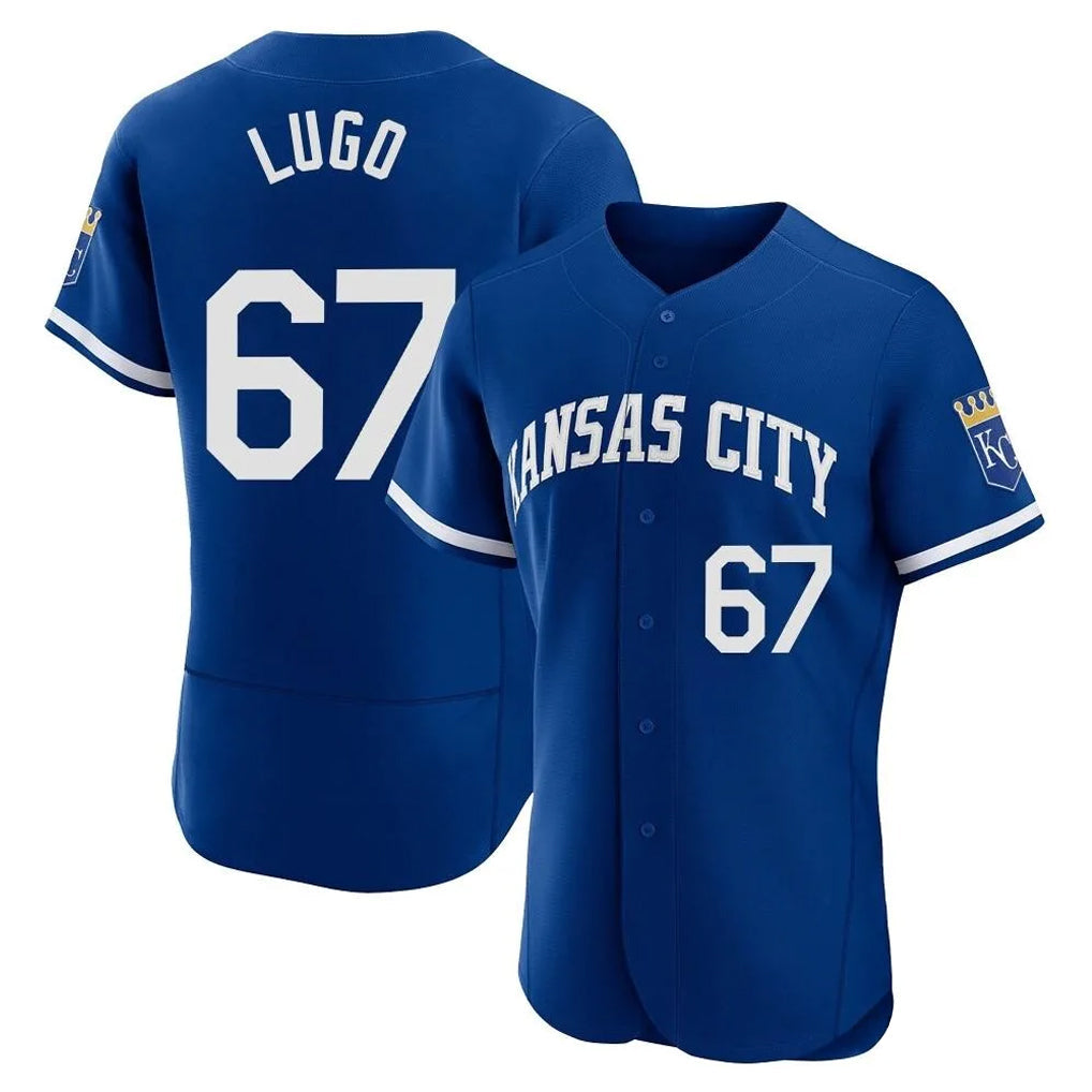 MATTH KC.Royals #67 Seth Lugo Player Royal Limited Elite Home Stitched Jerseys