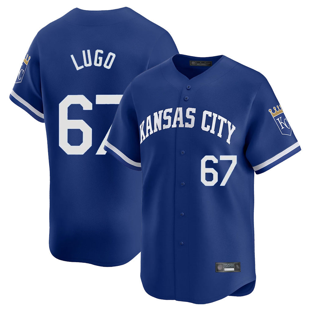 MATTH KC.Royals #67 Seth Lugo Player Royal Limited Home Stitched Jerseys