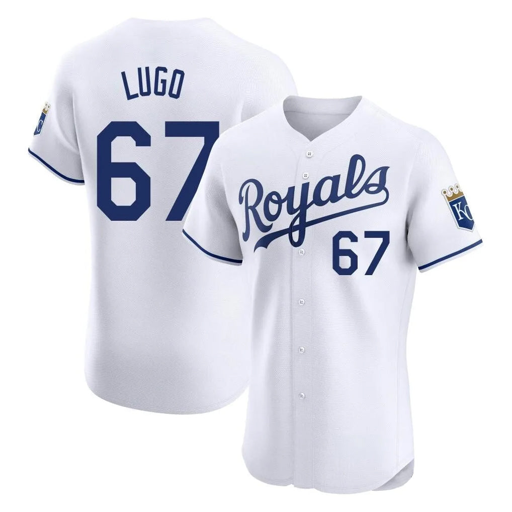 MATTH KC.Royals #67 Seth Lugo Player White Alt Limited Elite Home Stitched Jerseys