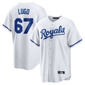 MATTH KC.Royals #67 Seth Lugo Player White Home Game Stitched Jerseys