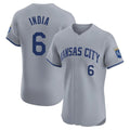 MATTH KC.Royals #6 Jonathan India Player Gray Limited Elite Home Stitched Jerseys