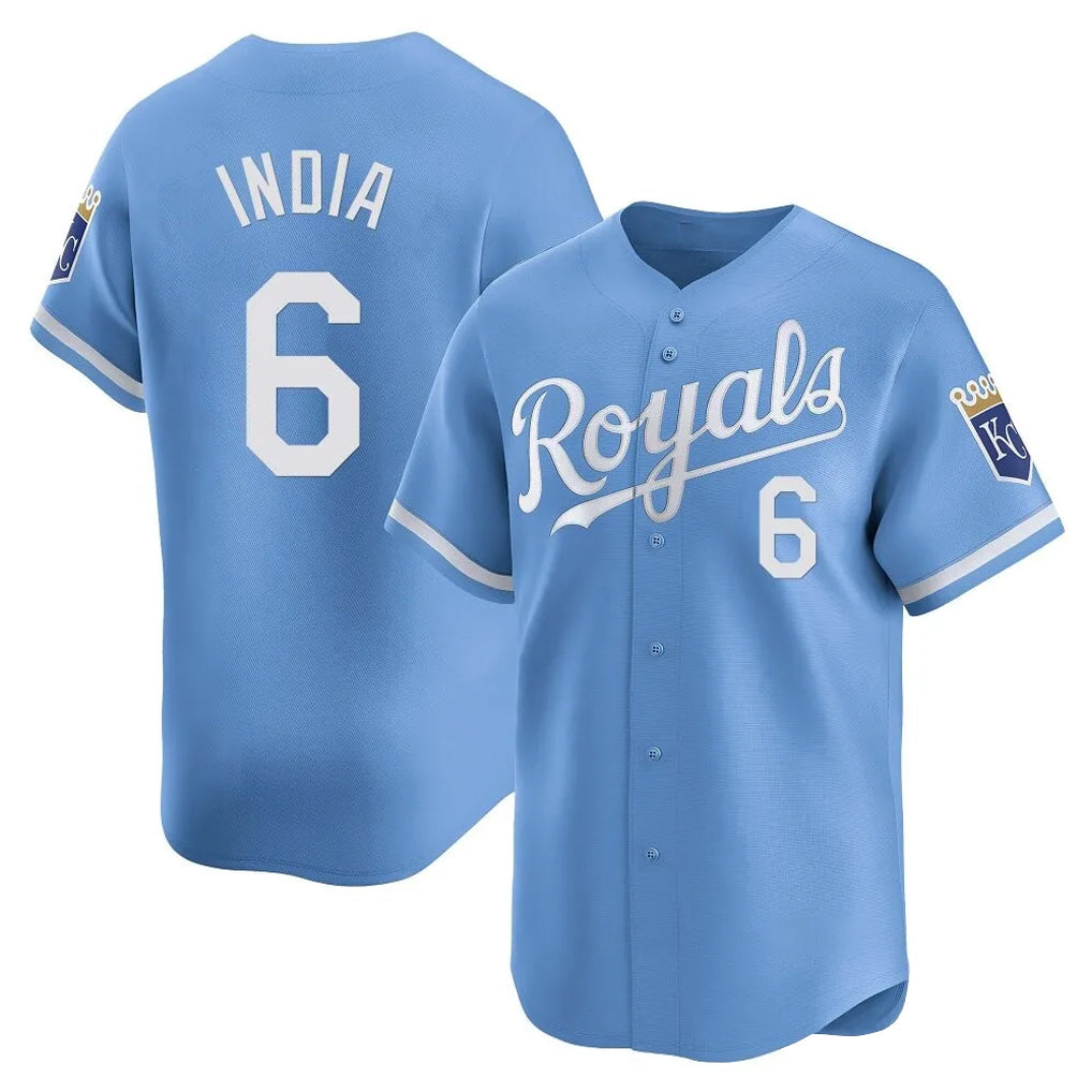 MATTH KC.Royals #6 Jonathan India Player Light Blue Alt Limited Home Stitched Jerseys