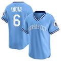 MATTH KC.Royals #6 Jonathan India Player Light Blue Limited Throwback Cooperstown Collection T-shirt Stitched Jerseys