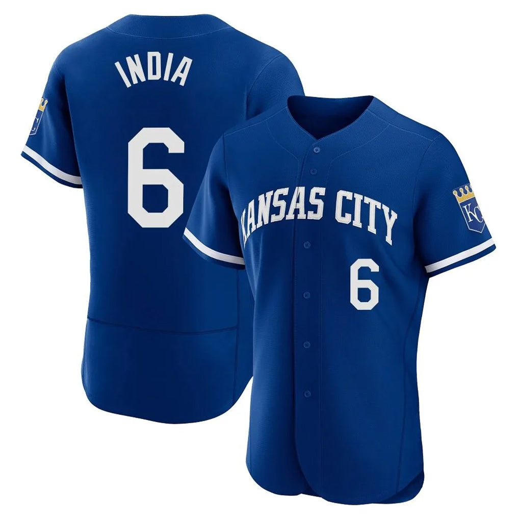 MATTH KC.Royals #6 Jonathan India Player Royal Limited Elite Home Stitched Jerseys
