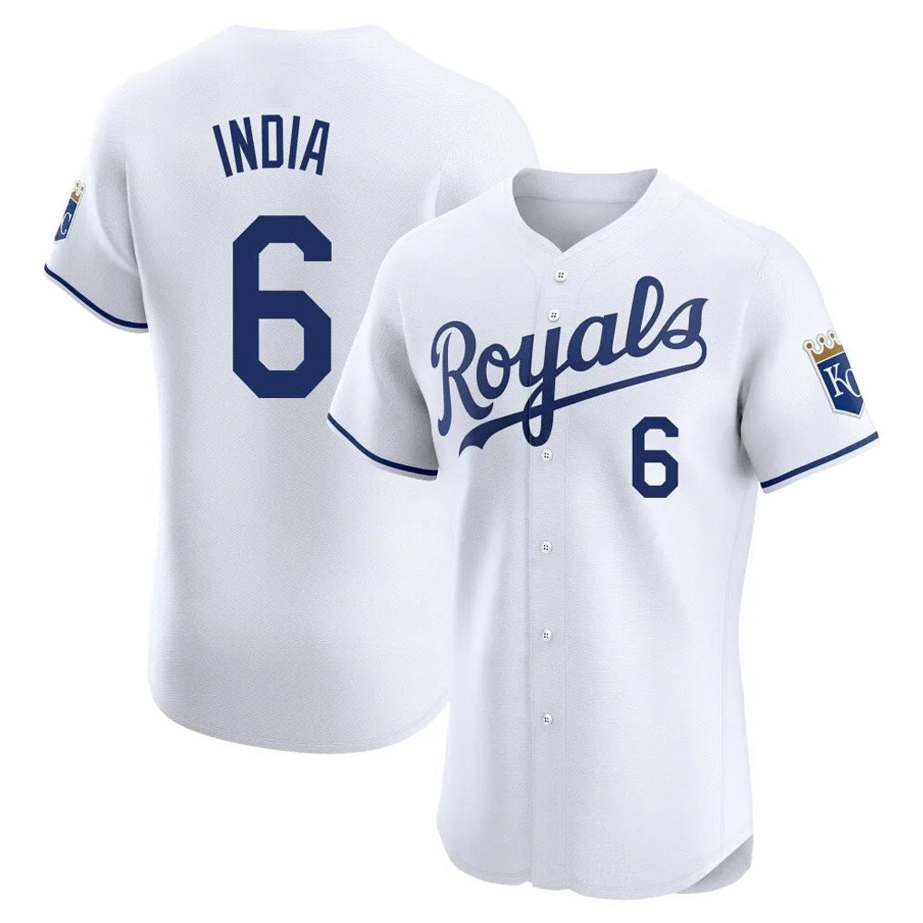 MATTH KC.Royals #6 Jonathan India Player White Alt Limited Elite Home Stitched Jerseys