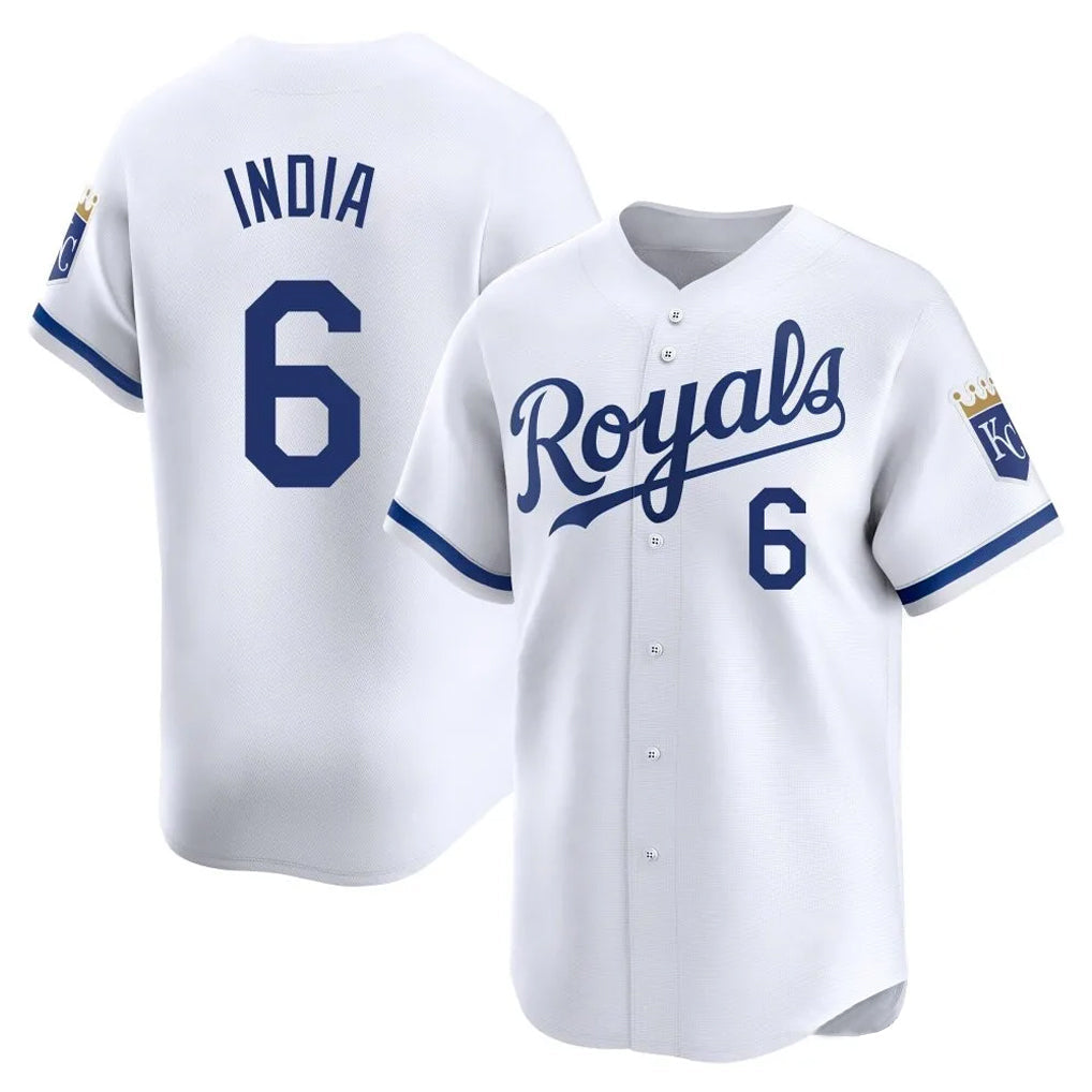 MATTH KC.Royals #6 Jonathan India Player White Alt Limited Home Stitched Jerseys