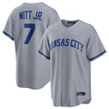 MATTH KC.Royals #7 Bobby Witt Jr. Player Grey Road Game Home Stitched Jerseys