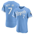 MATTH KC.Royals #7 Bobby Witt Jr. Player Light Blue Alt Limited Elite Home Stitched Jerseys