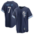 MATTH KC.Royals #7 Bobby Witt Jr. Player Navy City Connect Home Game Stitched Jerseys