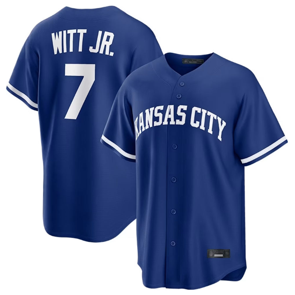 MATTH KC.Royals #7 Bobby Witt Jr. Player Royal Game Home Stitched Jerseys