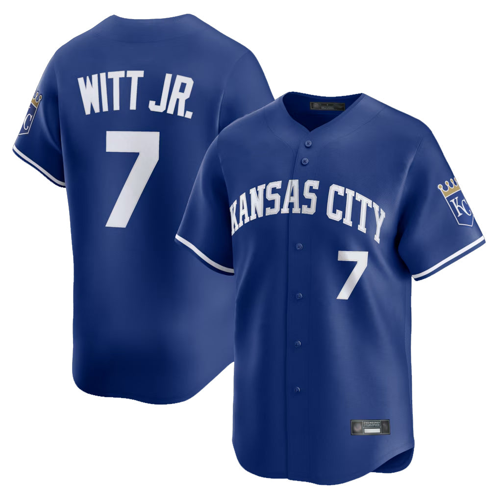 MATTH KC.Royals #7 Bobby Witt Jr. Player Royal Limited Home Stitched Jerseys