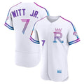 MATTH KC.Royals #7 Bobby Witt Jr. Player White 2026 City Connect Limited Elite Home Stitched Jerseys