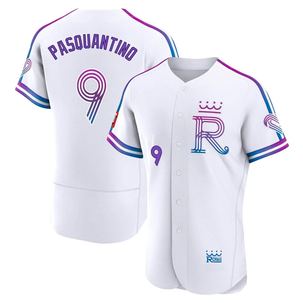 MATTH KC.Royals #9 Vinnie Pasquantino Player White 2026 City Connect Limited Elite Home Stitched Jerseys