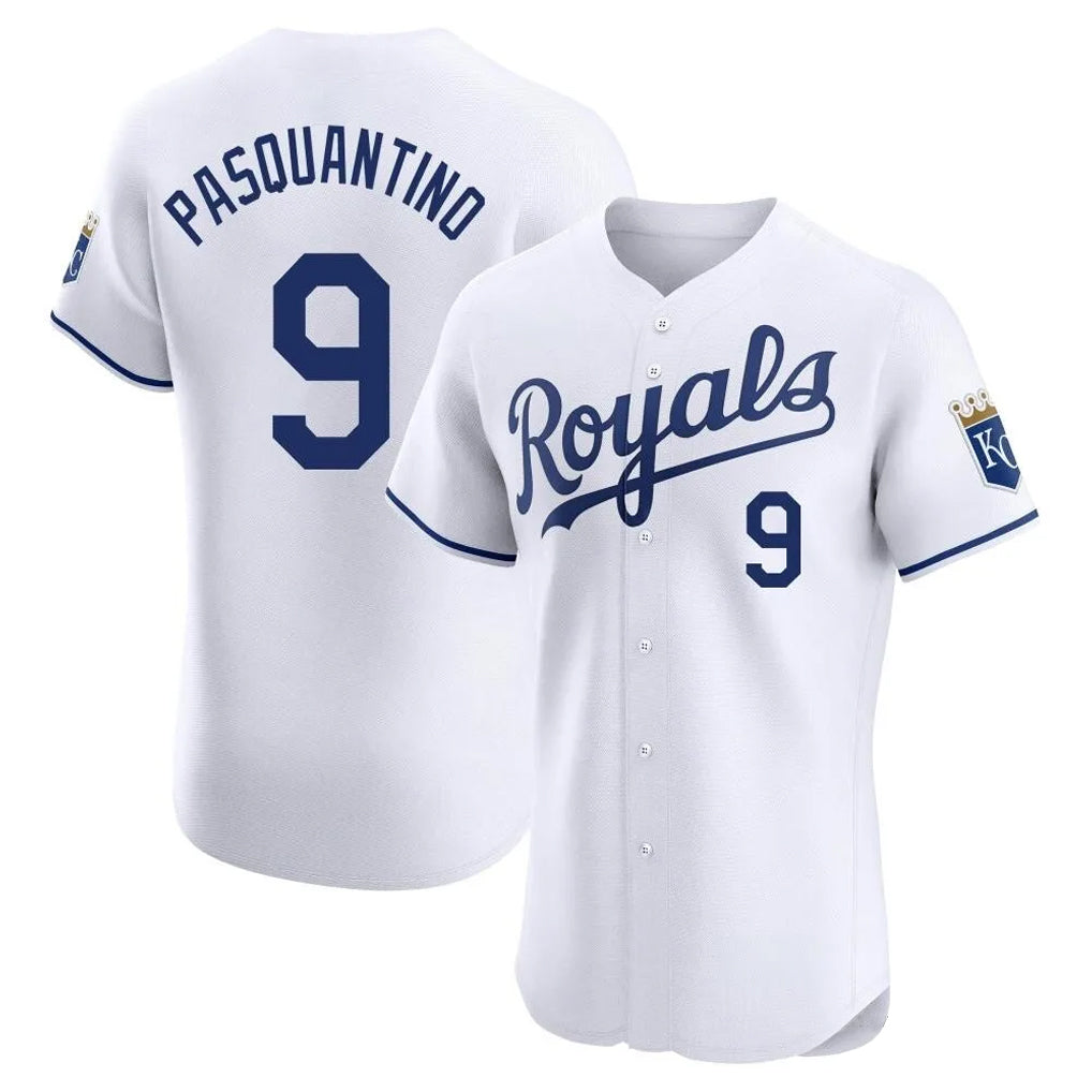 MATTH KC.Royals #9 Vinnie Pasquantino Player White Alt Limited Elite Home Stitched Jerseys