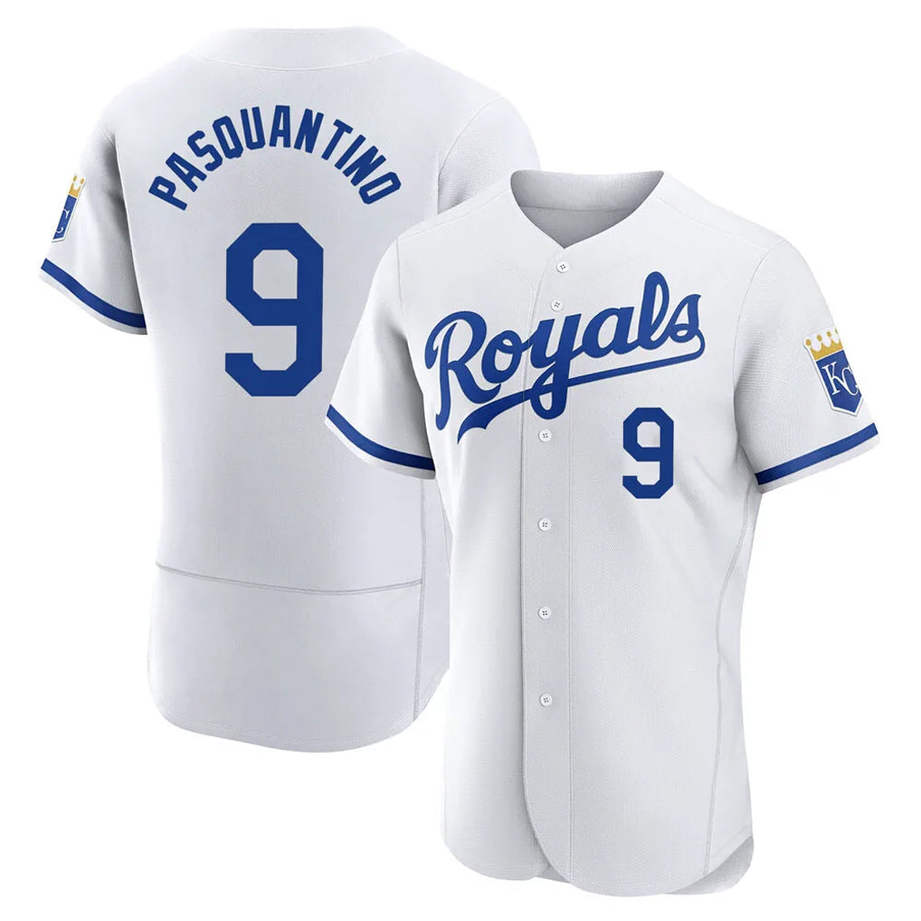 MATTH KC.Royals #9 Vinnie Pasquantino Player White Limited Elite Home Game Stitched Jerseys