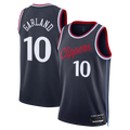 MATTH LA.Clippers #10 Darius Garland Navy Swingman Stitched Jerseys- Icon Edition