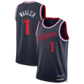 MATTH LA.Clippers #1 Keaton Wagler Navy Swingman Stitched Jerseys - Icon Edition