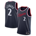 MATTH LA.Clippers #2 Kawhi Leonard Navy 2024-2025 Swingman Stitched Jerseys - Icon Edition