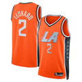 MATTH LA.Clippers #2 Kawhi Leonard Orange 2025-2026 Swingman Stitched Jerseys - City Edition