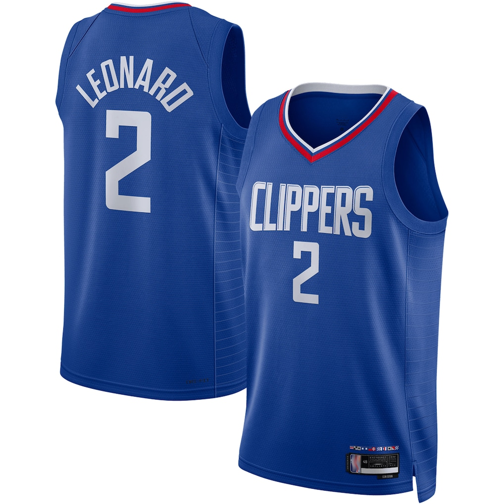 MATTH LA.Clippers #2 Kawhi Leonard Royal Swingman Stitched Jerseys - Icon Edition