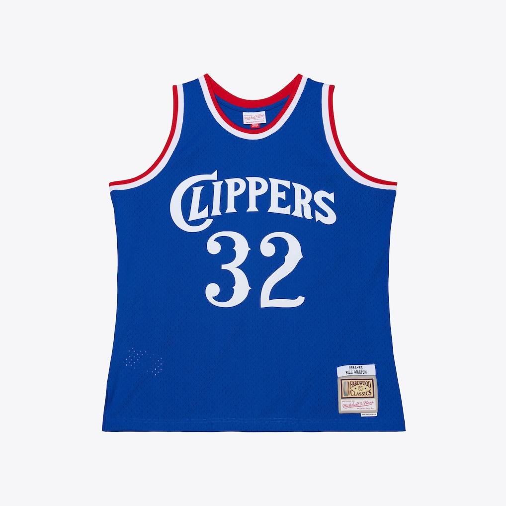 MATTH LA.Clippers #32 Bill Walton Mitchell & Ness Royal 1984-85 Swingman Stitched Jerseys