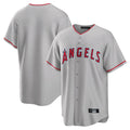 MATTH LA.Angels Gray Home Game Blank Player Stitched Jerseys