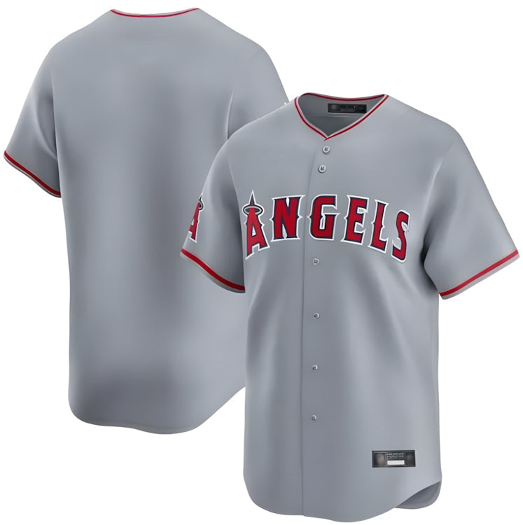MATTH LA.Angels Gray Home Limited Blank Player Stitched Jerseys