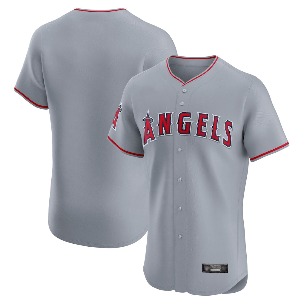 MATTH LA.Angels Gray Home Limited Elite Blank Player Stitched Jerseys