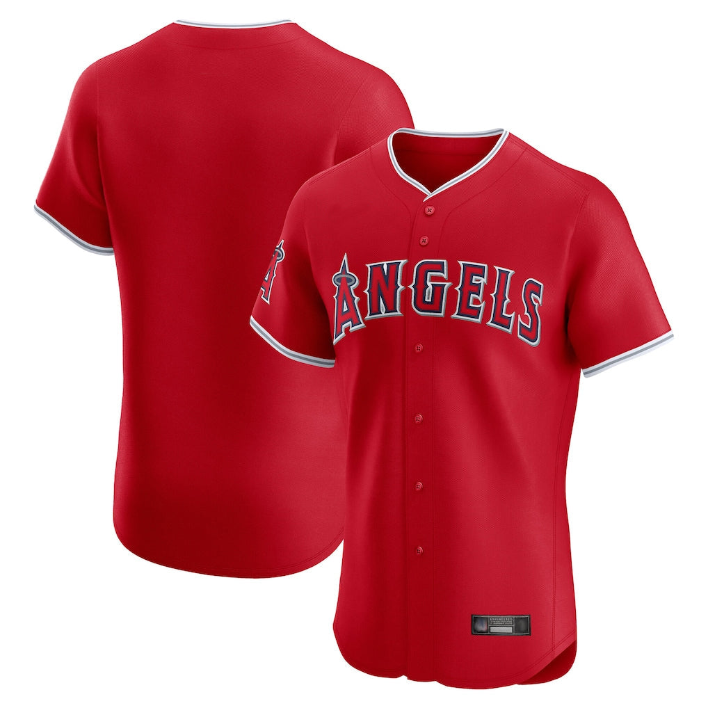 MATTH LA.Angels Red Home Limited Elite Blank Player Stitched Jerseys