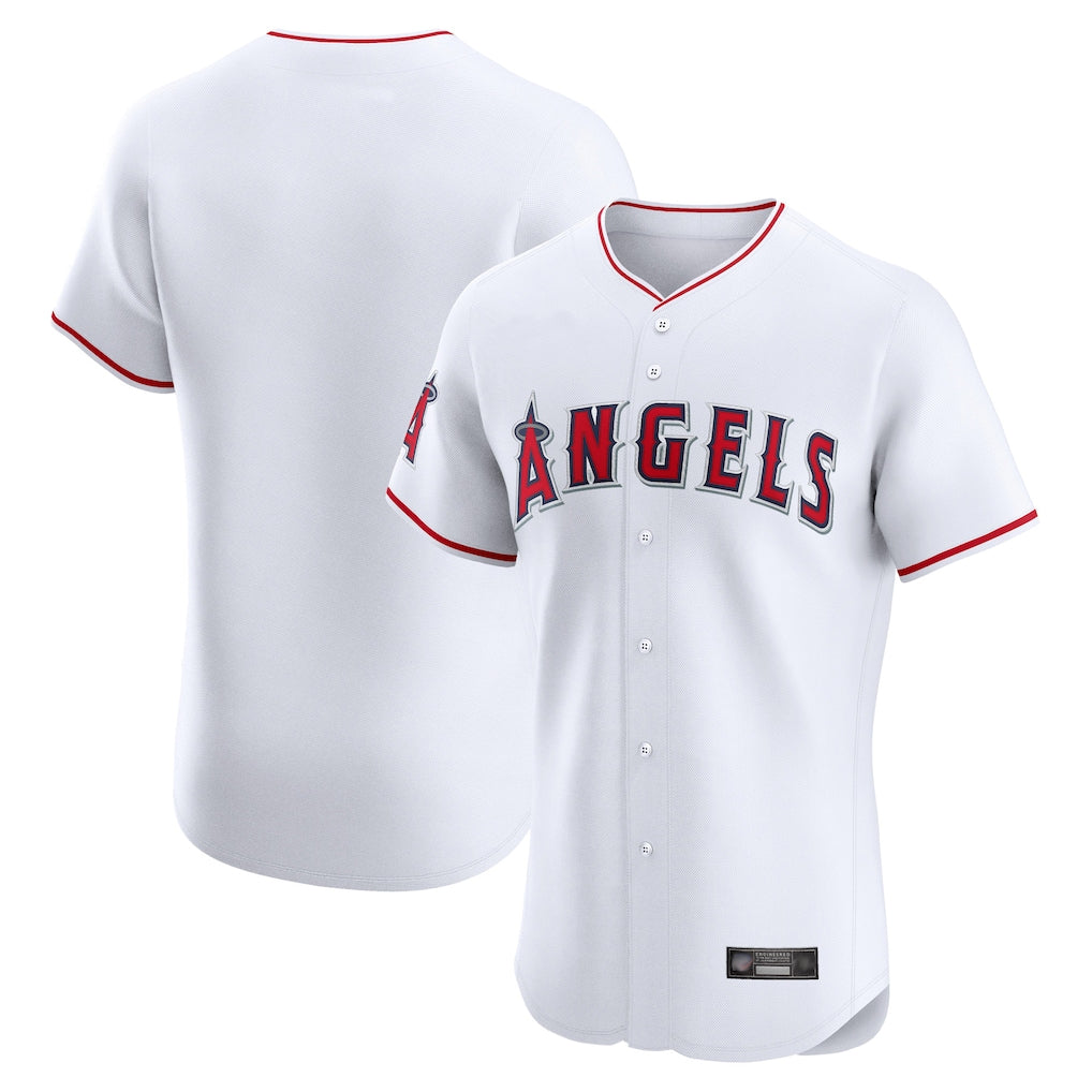 MATTH LA.Angels White Limited Elite Home Blank Player Stitched Jerseys
