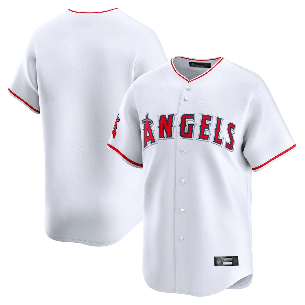 MATTH LA.Angels White Limited Home Blank Player Stitched Jerseys