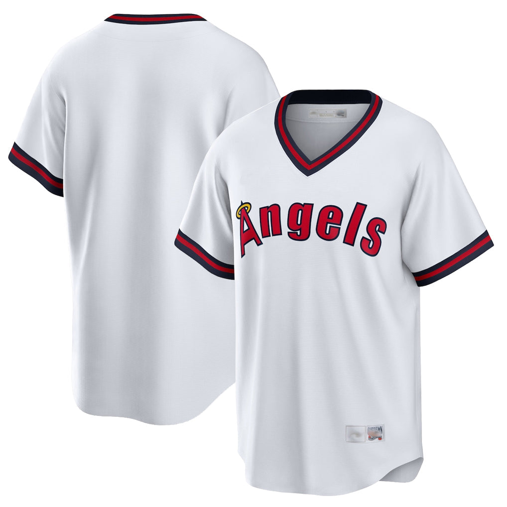 MATTH LA.Angels White T-shirt Home Game Blank Player Stitched Jerseys