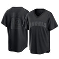 MATTH LA.Angels #12 Jorge Soler Player Black Pitch Fashion T-shirt Stitched Jerseys
